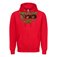 Red juneteenth in my independence day Zipper Hoodie - texasbilliewilder