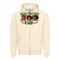 Sandshell juneteenth in my independence day Zipper Hoodie - texasbilliewilder