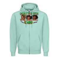 Seafoam juneteenth in my independence day Zipper Hoodie - texasbilliewilder