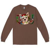 Chestnut christmas chihuahua joy Long Sleeve Tee - BarkalooDesign