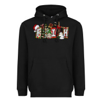 Black Faith Heavyweight Hoodie - CowhideDigitalArt