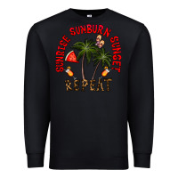 Black sunrise sunburn sunnset repeat Premium Sweatshirt - CowhideDigitalArt
