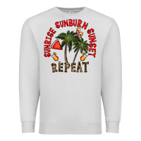 Dove Grey sunrise sunburn sunnset repeat Premium Sweatshirt - CowhideDigitalArt