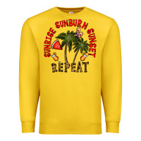 Lemon sunrise sunburn sunnset repeat Premium Sweatshirt - CowhideDigitalArt
