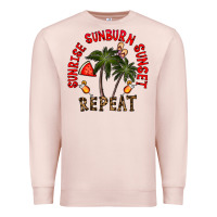 Pale Pink sunrise sunburn sunnset repeat Premium Sweatshirt - CowhideDigitalArt