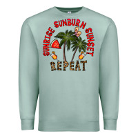 Seafoam sunrise sunburn sunnset repeat Premium Sweatshirt - CowhideDigitalArt