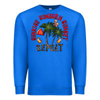 True Royal sunrise sunburn sunnset repeat Premium Sweatshirt - CowhideDigitalArt