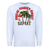 White sunrise sunburn sunnset repeat Premium Sweatshirt - CowhideDigitalArt