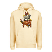 Pina Colada farm animals stack Premium Hoodie - LillyAllenDesigns