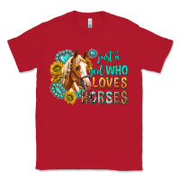 Western Just A Girl Who Loves Horses Classic Tee | Teevron