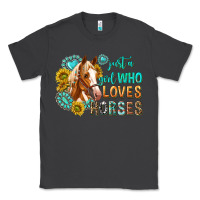 Smoke western just a girl who loves horses Classic Tee - texasbilliewilder