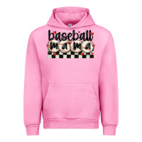 Fuchsia Pink baseball mama Urban Hoodie - MaliasSmallBusiness