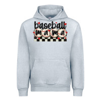 Heather Grey baseball mama Urban Hoodie - MaliasSmallBusiness