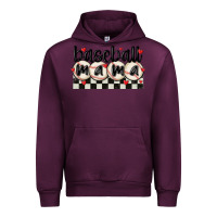Mauve Wine baseball mama Urban Hoodie - MaliasSmallBusiness