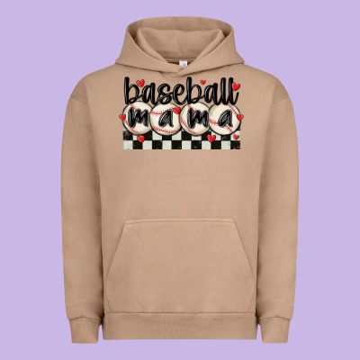 Baseball Mama Urban Hoodie Designed By Maliassmallbusiness