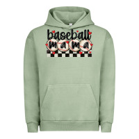 Pigment Oil Green baseball mama Urban Hoodie - MaliasSmallBusiness