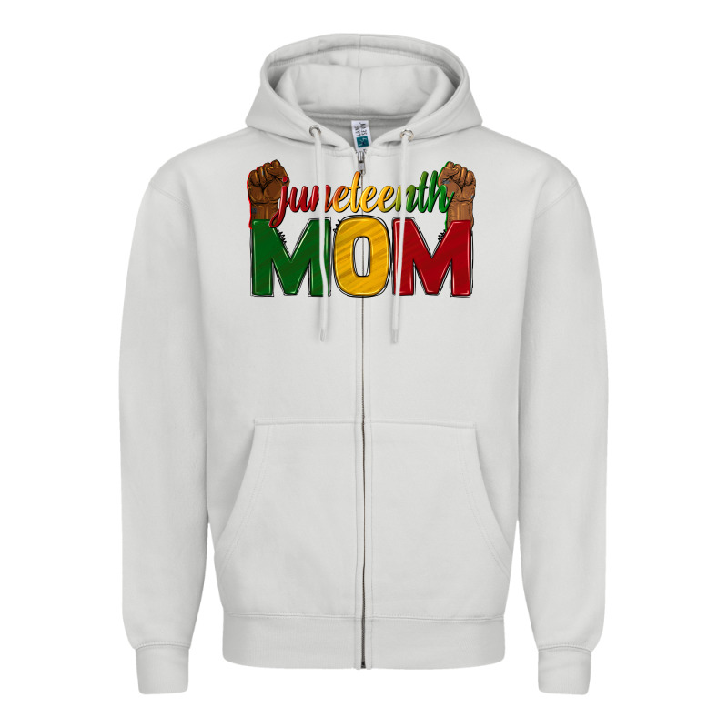 Juneteenth Mom Zipper Hoodie by texasbilliewilder | Teevron