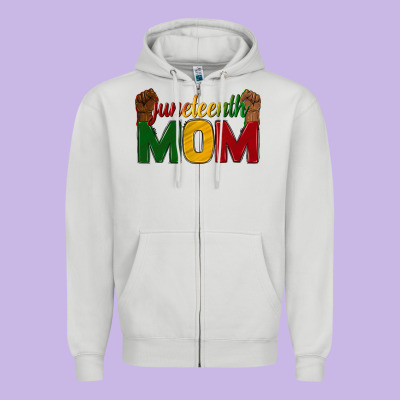 Zipper Hoodie juneteenth mom