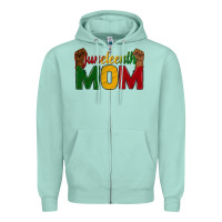 Seafoam juneteenth mom Zipper Hoodie - texasbilliewilder