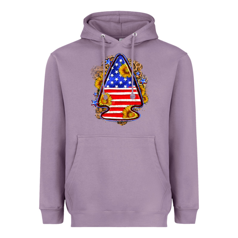 American Flag Arrowhead Heavyweight Hoodie by Neo Western | Teevron