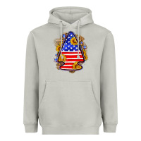 Moon Dust American flag arrowhead Heavyweight Hoodie - Neo Western