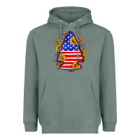 Sage American flag arrowhead Heavyweight Hoodie - Neo Western