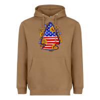 Toasted Coconut American flag arrowhead Heavyweight Hoodie - Neo Western