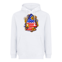 White American flag arrowhead Heavyweight Hoodie - Neo Western