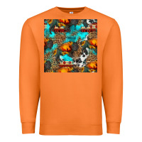 Carrot western sunset bison and sunflowers seamless pattern Premium Sweatshirt - HRA Design Shop