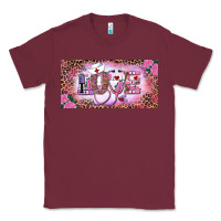 Burgundy Valentine's Day Nurse Love Classic Tee - RanaPortraitStore