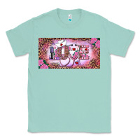 Seafoam Valentine's Day Nurse Love Classic Tee - RanaPortraitStore