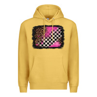 Antique Gold racing leopard background Premium Hoodie - Jasminsmagicworld