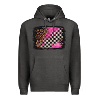 Charcoal Heather racing leopard background Premium Hoodie - Jasminsmagicworld