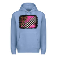 Colony Blue racing leopard background Premium Hoodie - Jasminsmagicworld