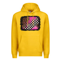 Lemon racing leopard background Premium Hoodie - Jasminsmagicworld
