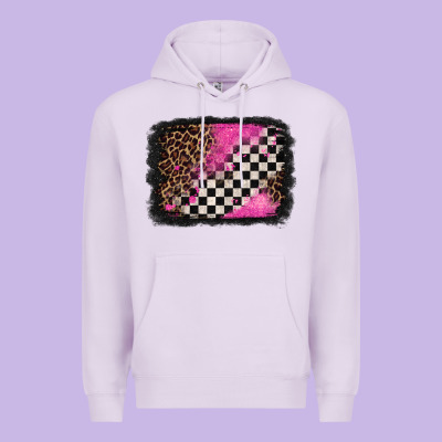 Racing Leopard Background Premium Hoodie Designed By Jasminsmagicworld