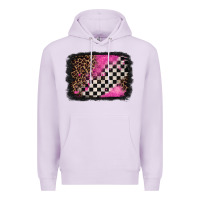 Lilac racing leopard background Premium Hoodie - Jasminsmagicworld