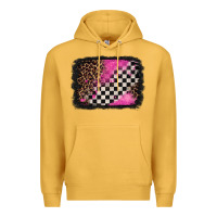 Mustard racing leopard background Premium Hoodie - Jasminsmagicworld