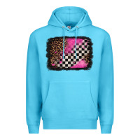Ocean Blue racing leopard background Premium Hoodie - Jasminsmagicworld