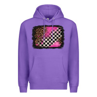 Purple racing leopard background Premium Hoodie - Jasminsmagicworld