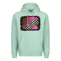 Seafoam racing leopard background Premium Hoodie - Jasminsmagicworld