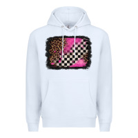 White racing leopard background Premium Hoodie - Jasminsmagicworld