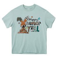 Arona Happy Easter Y'all Heavy Core Tee - CowhideDigitalArt