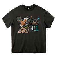 Asphalt Happy Easter Y'all Heavy Core Tee - CowhideDigitalArt