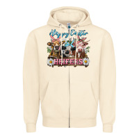 Sandshell Happy Easter Heifers Zipper Hoodie - RanaPortraitStore