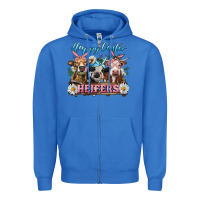 True Royal Happy Easter Heifers Zipper Hoodie - RanaPortraitStore