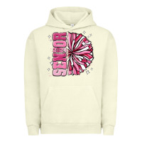 Pigment Pistachio senior 2024 pink cheer Urban Hoodie - MaliasSmallBusiness
