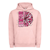 Pigment Salmon senior 2024 pink cheer Urban Hoodie - MaliasSmallBusiness