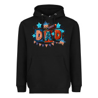 Black American Dad  4th of july Heavyweight Hoodie - CowGirlArtShop