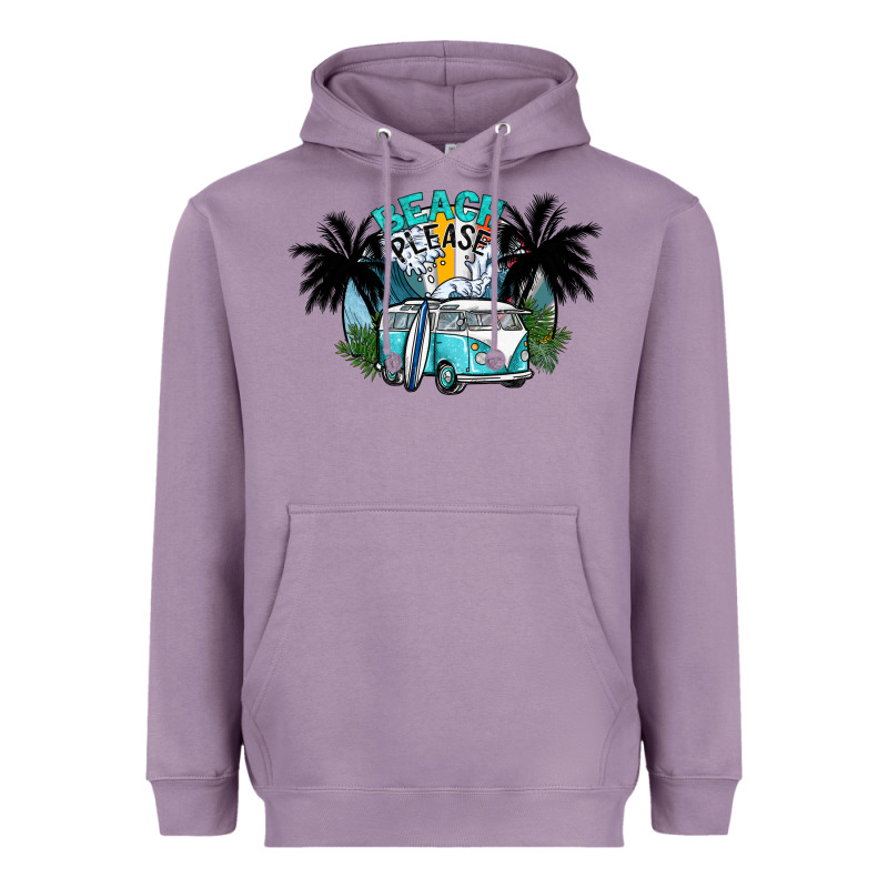 Beach Please Heavyweight Hoodie by SublimationCraftShop | Teevron
